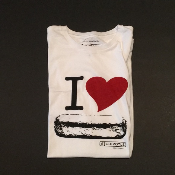 NWOT I ❤️ chiptole white short sleeve tshirt - Picture 1 of 2